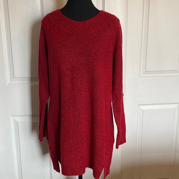Ricki's Red Blend Tunic Sweater, Size L - Picture 8 of 11